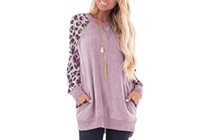 Yuson Girl Sudaderas Mujer Ropa Deportiva con Bolsillo Lateral Jersey Mujer Largo Holgado de Manga Larga Casuales Top Mujer con Diseño de Colores Contrastantes