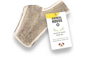 Animal House - Corna di Cervo Premium per Cani Sezionate - 100% Naturali e Resistenti - Migliora l'Igiene Orale - Adatte a Tutte le Taglie - Cruelty-Free (XXL)