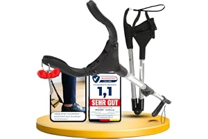 Grepptång seniorer vikbar soptång gripare magnet skosked 80 cm | 360° vridbart huvud, vinkel 45°/90°/180° och silikonhandtag, lätt aluminium-vardagshjälp för hushåll, trädgård och resor