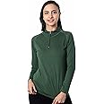London Hills Women Tshirt Full Sleeve Zipper Tshirt for Women t-Shirt for Women Full Sleeves