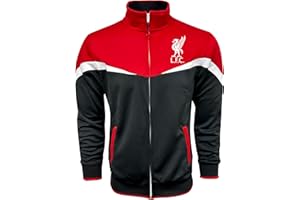 Icon Sports Men's Liverpool Jacket With Zipper pockets, Licensed Official Liverpool Track Jacket Adult Sizes