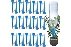 ZoneYan Goutte à Goutte Bouteille, Irrigation Goutte à Goutte Bouteille, Arroseur Automatique Plantes, Arrosage Goutte a Goutte, avec Vannes de Régulation, pour Jardin Maison Intérieur Extérieur