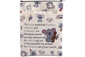 BAUNA Koala Book Sleeve Koala Lovers Book Cover Koala Spirit Animal Gift Koala Owner Gift Koala Lady Gift Koala Wish Gift for Friend Family Coworker (Koala BM)