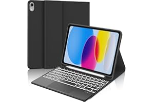 OCCTINGKIND Tastiera iPad 10 Generazione Touchpad, Custodia iPad 10 Generazione con Tastiera 10.9" 2022 con Bluetooth, Retroilluminata Tastiera Magnetica Staccabile con Layout QWERTY Italiano per iPad 10, Nero