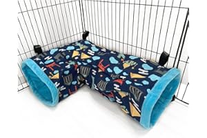 COSYCRADLE Accessori da gabbia per furetti Tunnel Tubo Angolare Nascondiglio in Pile Letto Amaca per Porcellini d'India