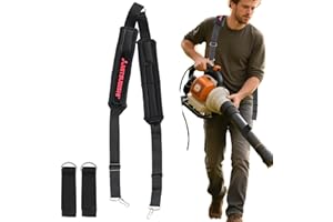 BINDOKUN Tracolla per soffiatore foglie, tracolla universale per aspirafoglie, tracolla lunga regolabile ed ergonomica, per aspiratori foglie, soffiatore foglie, giardino prato, pezzi di ricambio