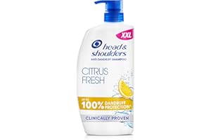 Head & Shoulders Citrus Fresh Anti Dandruff Shampoo For Greasy Hair, 1000ml, Up to 100% Flake Free, Clinically Proven, For Any Hair and Scalp Type, For Daily use, Clean Feeling