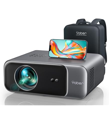 1200 ANSI/Google TV/Netflix Licensed]Smart Projector with WiFi 6
