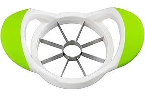 Neez Taglia Mela con Lame in Acciaio Inox - Taglia Mela a Spicchi con Leva il Torsolo, Affettatrice per Mele - Tagliare la Mele in 8 Pezzi - Sbuccia mela e Tagliafrutta