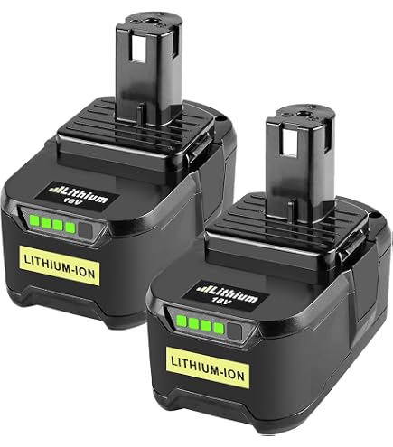 ASUNCELL Batterie 18V 5,5Ah Li-ion Pour Ryobi ONE+ - Compatible BPL1815 BPL1820 P102 P107 Avec Indicateur LED - Puissance Longue Durée
