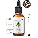 Naturapy Nane Yağı (Peppermint Oil) U&ccedil;ucu Yağ 30 ml Damlalıklı Cam Şişe