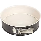 Dr. Oetker Bakeware - Non-Stick Springform Cake Tin with Enamel Base - Diameter 26 centimetres, Grey and Cream