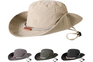 Cappello Unisex Estate Sole Cappello A Secchio Safari In Cotone - Tesa Larga Per Sole, Taglie S/M E L/XL, Ideale Per Outdoor Canotta Uomo Mare - Foto 4