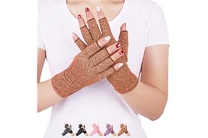DISUPPO Gants de Compression Arthritique, Mitaine pour Soulager la Douleur et la Fatigue des Mains et Favoriser la Guérison Gants Arthrose Convient pour Hommes et Femmes