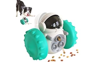 RUMGR Interactive Dog Toys for Boredom, Treat Dispenser, Slow Feeder, Self Moving Puzzle, Dog Gifts for Small Medium Dogs (Lake Blue)