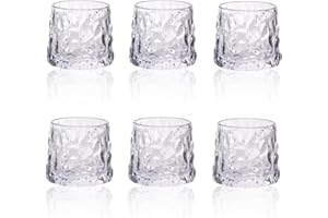Longing Home Verres à Eau, Verres à Boire, Lot De 6, En Verre, Verres à Cocktail, AdaptéS à Un Usage Quotidien, Aux DîNers De Famille, Aux Restaurants Et Aux ScéNarios En Plein Air