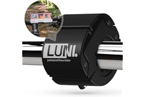 LUNI professional® Handyhalterung Fahrrad aus Aluminium [100% rüttelfest] 2024 Universal Smartphone Halterung Fahrradlenker | Fahrradhalterung für jedes Handy | Schnellspann-Funktion