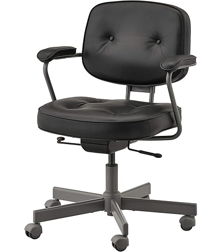 Chaise De Bureau IKEA ALEFJÄLL – Brun Doré (Grann), 64x64 Cm, Assise Confortable Et Design Scandinave