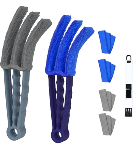 Kit Pulizia Veneziane EULAPGOE - 7 Spazzole In Microfibra, Per Persiane E Tapparelle, Lavabili - Foto 11