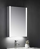KeenwareKBM-101 LED Bathroom Mirror Cabinet with Shaver Socket; 500x700mm , Grey