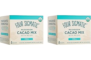 Four Sigmatic Mushroom Cacao Mix with Reishi, 60 g, 10 Packet(s) (Pack of 2)