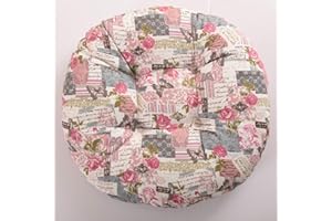 homeyuser 2 cojines acolchados para asiento de silla, redondos, para comedor, jardín, cocina, oficina, color rosa