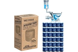 WC-Star 30x Spülkasten-Frische-Tabs für Sauberkeit & Frische vom Spülkasten bis ins WC | Ideale Lösung für Spülkästen mit Einwurfschacht, langanhaltende Aktiv-Frische im gesamten System