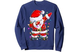 CHEMISES DE NOËL T-SHIRTS DE MK DESIGN Pull de Noel Homme Dab Pere Noel Hip-Hop Cool Sweatshirt