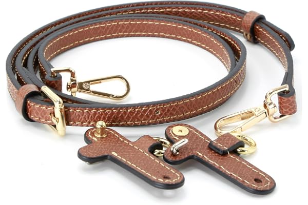banbeln Bandoulière en cuir pour mini sacs, couleurs terre cuite, nude, taupe, bleu marine