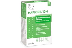 ISN Ineldea Santé Naturelle - Mafloril 10M - Mélange de Ferments Lactiques - 10 Milliards de Ferments Lactiques vivants par gélule - 30 gélules végétales