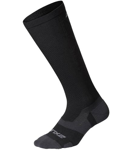 Calze Sportive Uomo 2XU Vectr Ultralight Cushion Crew, Con Sistema Di Bloccaggio Arco E Caviglia, Antivesciche
