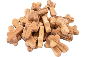 Zuluf 25 Small Olive Wood Comfort Crosses from Bethlehem Israel - Pocket Wooden Holding Hand Crosses Religious Christian Gift 6cm / 2.5 Inch Each Cross - CRS097