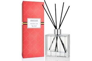 ‎M&SENSE M&SENSE Duftstäbchen Set, 200ml Citrus & Kiefer Duft, Aroma Diffuser mit 7 Stäbchen, langanhaltender Raumduft für Badezimmer, Schlafzimmer, Regal, Geschenkidee für Sie, MSRD0102