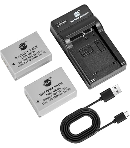 Battery for Canon PowerShot G10, CS-NB7L 1050mAh Li-ion