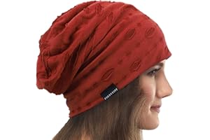 VECRY Damen Slouchy Mütze Dünne Sommer Schädelkappe Turban Sanft Schlafen Chemo Strickmützen