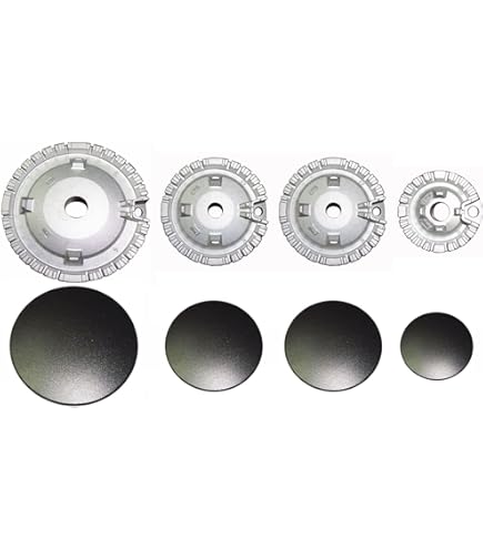 Whirlpool - Kit 5 bruciatori Sabaf copleti di piattelli spartifiaa 4