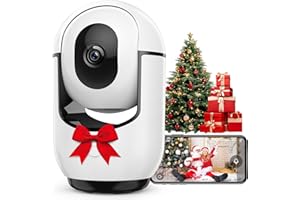 RADCLO 2K Indoor Security Camera for Home – 360° Pan/Tilt WiFi CCTV with Night Vision, Motion Detection, Pet Camera, Baby Monitor, 2-Way Audio, Remote App View, Works with Cloud & SD Card