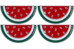 Amosfun Spille Decorativi a Forma Di Anguria in Lega Rosso 3.3X1.7X2.4Cm Accessori Smaltati Per Sciarpe E Cardigan Idee Regalo E Feste