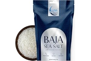 SEBA GARDEN Baja Sea Salt – Hand-Harvested, 454g, Sun-Dried, 90+ Elements, Low-Sodium Gourmet Salt – Premium Cooking & Health-Friendly Seasoning – Resealable Pouch