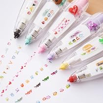 Stylo Ruban Déco Legami 4m - Motif Cœurs Rechargeable - Pour Journal, Cartes, Créations