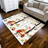 DELT Premium Katlanabilir &Ccedil;ift taraflı &ccedil;ocuk bebek Oyun Matı Harfler (150 * 200 CM*1 CM Kalınlık)- &Ccedil;ANTALI