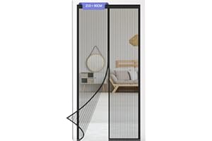 PETNICE Magnetic Fly Screen Door, Hands-Free Mesh Partition, Heavy-Duty Curtain with Powerful Magnets and Full Frame Magic Tape, Keeps Bugs Out, Lets Fresh Air in,Pet Friendly Walk Through 90 x 210cm
