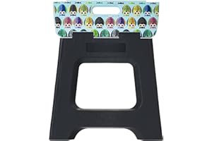 Vigar - Sgabello pieghevole compatto con gufi, da 32 cm di altezza.