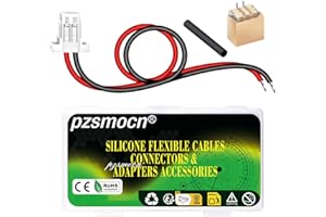 pzsmocn 20 set/80 pezzi Mini Micro JST-SH-SMD-HHR 1,0 mm 2 pin 30 AWG Kit Cavo in Silicone, Connettore Femmina con Filo 20cm e Spina Maschio IC, per Strisce luminose a LED, Giocattoli RC, Batterie