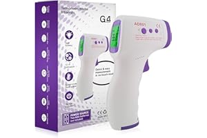 G4GADGET Forehead Thermometer for Adults & Kids, Non-Contact Infrared Digital Thermometer Gun with Fever Alarm, Instant Accurate Reading, °C/°F Switch, for Baby, Room & Surface Temperature