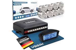VSG24 22146 - Premium Combi Set fram/bak inkl. 8 sensorer, färgdisplay och ljudsignal, automatiskt parkeringshjälpsparkeringssystem