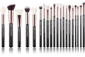 Jessup Pro Makeup Brush Set, Soft Natural Bristle Foundation Eyeshadow Blending Blusher Buffer Concealer Brush 20pcs T165