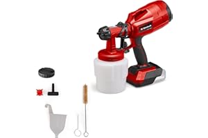 ‎EINHELL Einhell Akku-Farbsprühsystem TC-SY 18/60 Li-Solo Power X-Change (Li-Ion, 18 V, Förderleistung 650 ml/min, 800 ml Farbbehälter, inkl. 2,0 mm und 2,5 mm Düse, Lieferung ohne Akku & ohne Ladegerät)