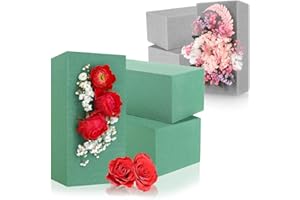 com-four® 6X Composé enfichable pour compositions Florales - Mousse Florale pour Fleurs fraîches et Fleurs séchées