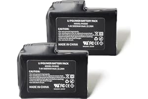MXJFYY Lot de 2 Batteries Rechargeables Li-polymère 7,4 V 3000 mAh 22,2 Wh pour Gants Chauffants, Chaussettes chauffantes, Chapeaux Chauffants, cagoules chauffantes, Semelles chauffantes